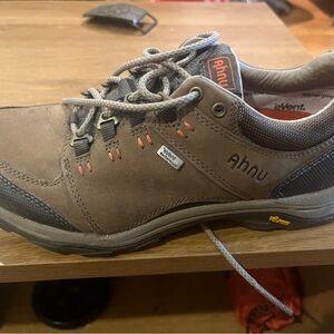 Womens Ahnu Waterproof Brown low rise hiking boot
